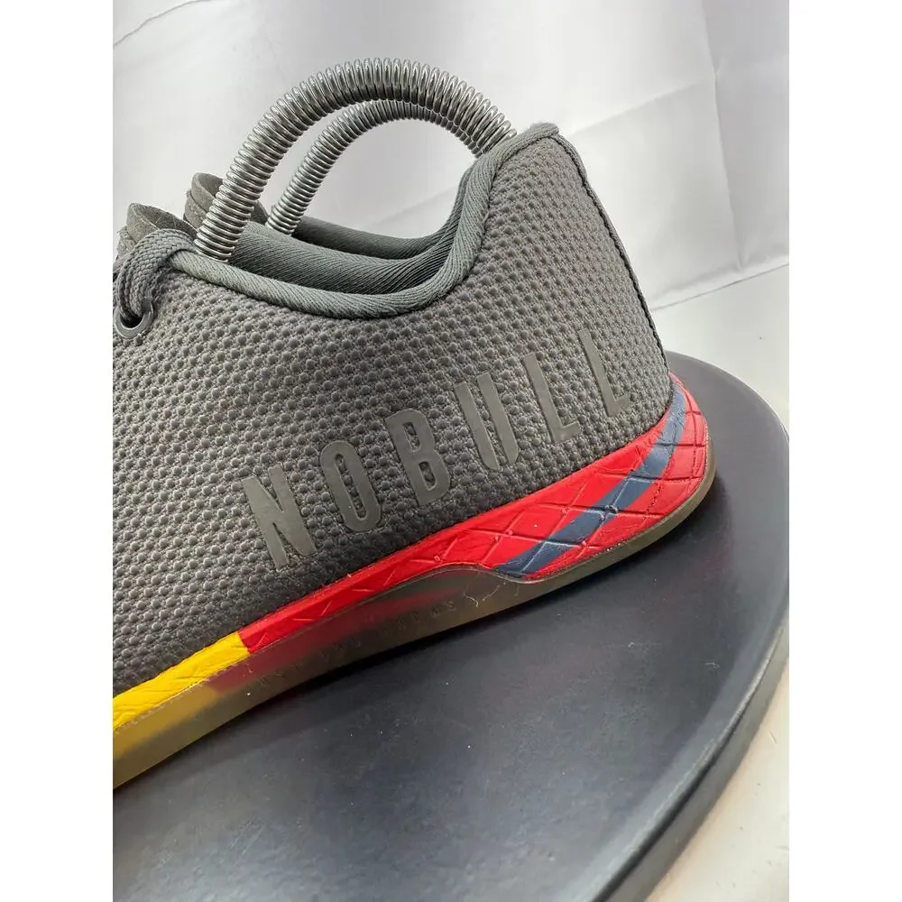 NOBULL Outwork Dark Gray Lightning Rainbow Womens Sz 9 Running Superfabric Shoes
